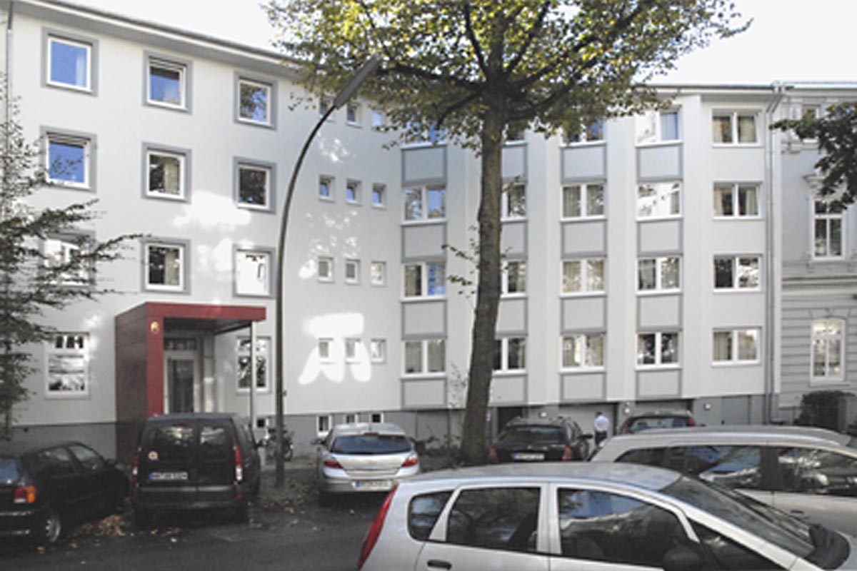 Referenz Erstellung der Wärmedämmung an Fassade in Hamburg